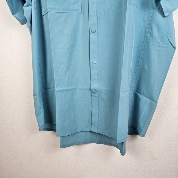 Grundens Hooksetter Long Sleeve Technical Shirt Large NWOT Snap Closure - Picture 4 of 6